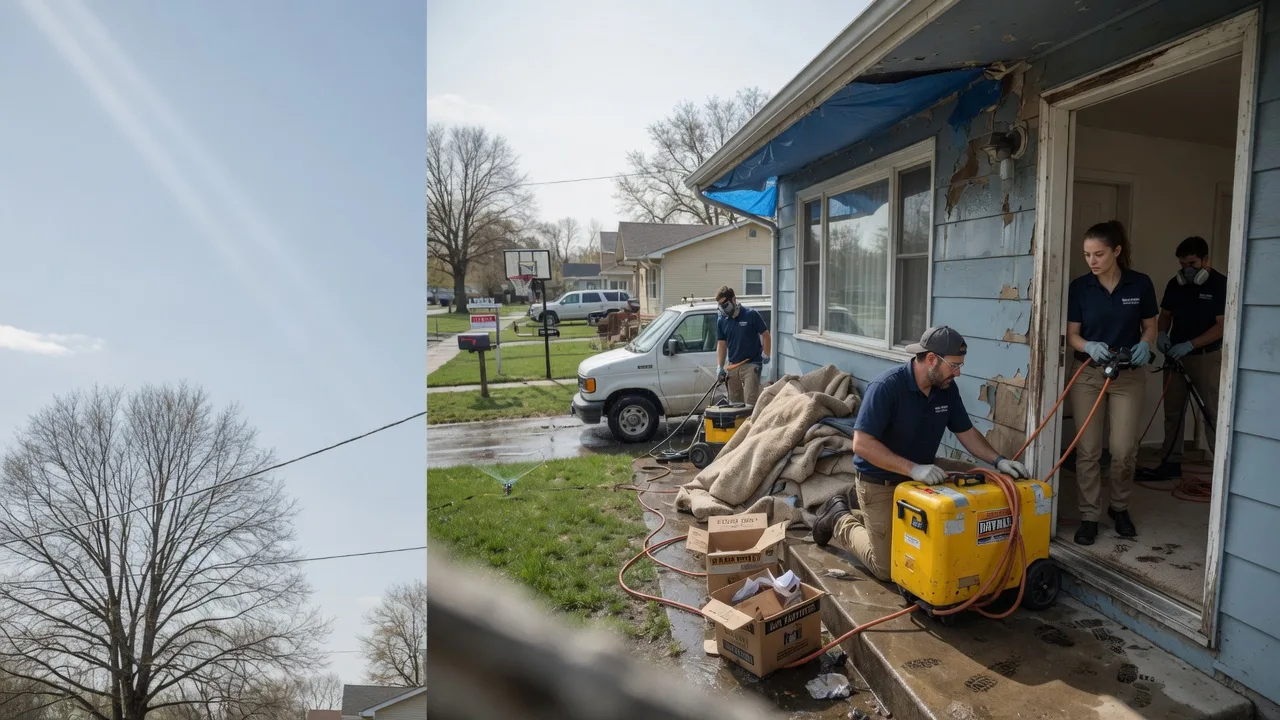 Basement Flood Cleanup in Trilla, IL near me